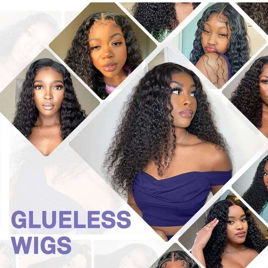 NAMM 250 Density Water Wave 13X6 Wig Preplucked Natural Hairline Ready to Wear 100% Glueless Lace Closure Wigs