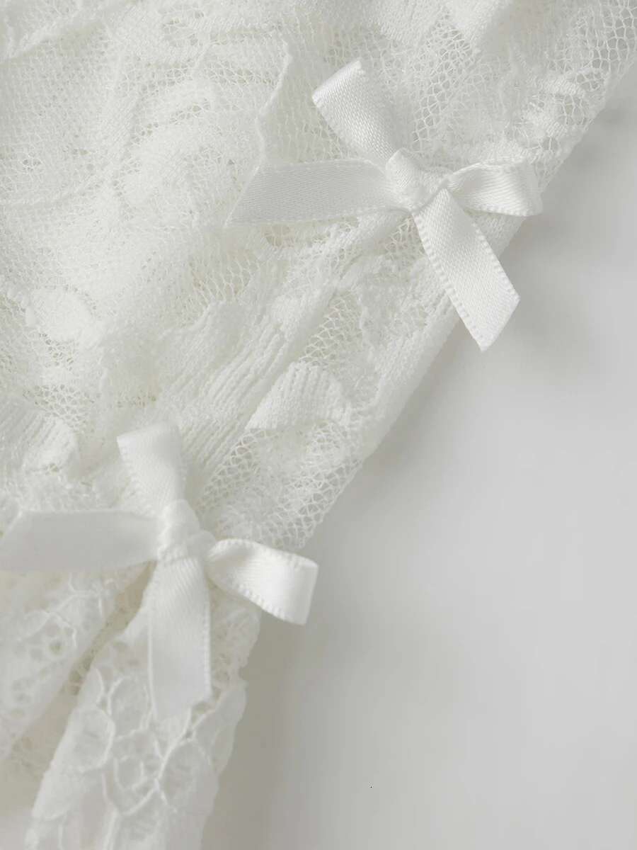 Womens Sheer Lace Cropped Leggings with Elastic Waistband and Skinny Fit for Summer Wear