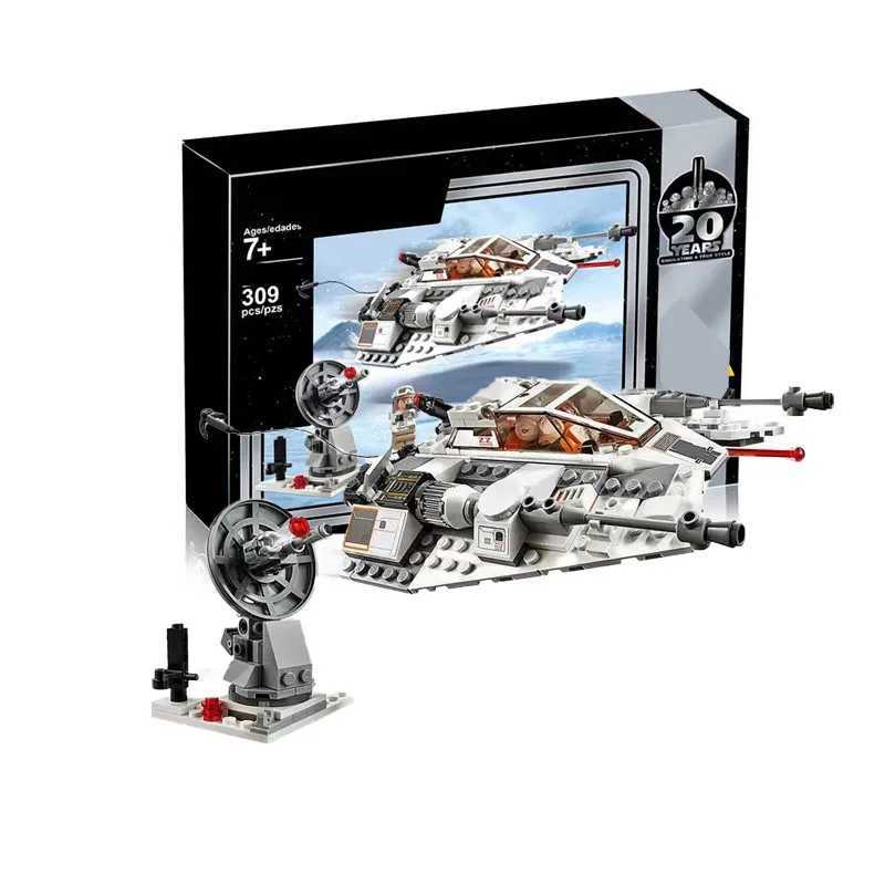 MOC 309PCS 75259 Assemble Model Air Combat Aircraft Ship Space War Snowspeederby Building Blocks Toys Brick Kids Birthday Gifts Z250607
