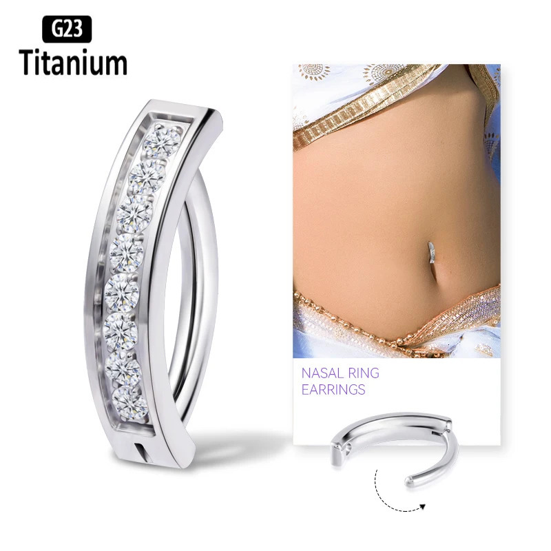 ASTM 36 Piercing 14G Belly Button Ring Reverse Curved Navel 1012mm Bar Length Barbell Body Jewelry Earrings 250606