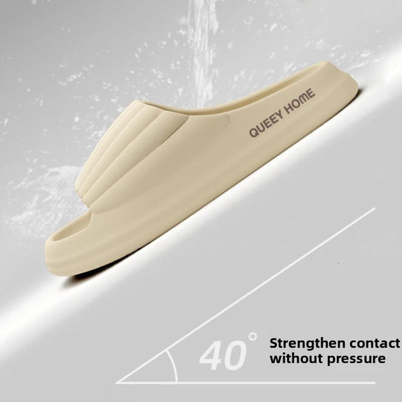 Womens Super Soft Eva Thick Platform Slides Minimalist And Comfortable Indoor Bathroom Non-Slip Slippers Womens Slippers 250605