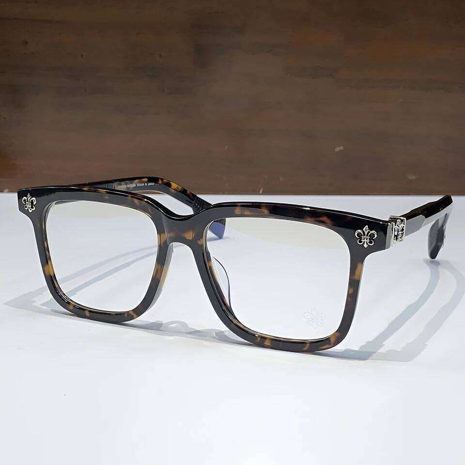 2025 New Fashionable Large Acetate Retro Frame Brand Men's and Women's Reading Optical Prescription Glasses