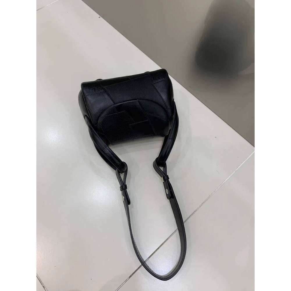 Niche Design Box Phone Black Underarm Single Shoulder Crossbody Bag New Model
