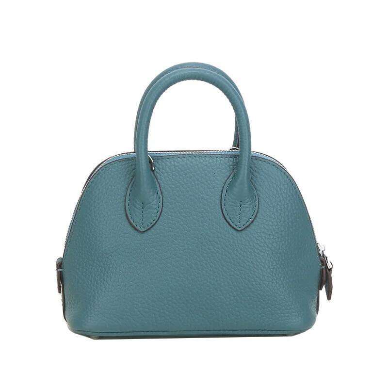 Shell Women's Messenger Cow Leather Simple Shoulder Fashion Ladies Classic Handbag Small Mobile Phone Crossbody Bag