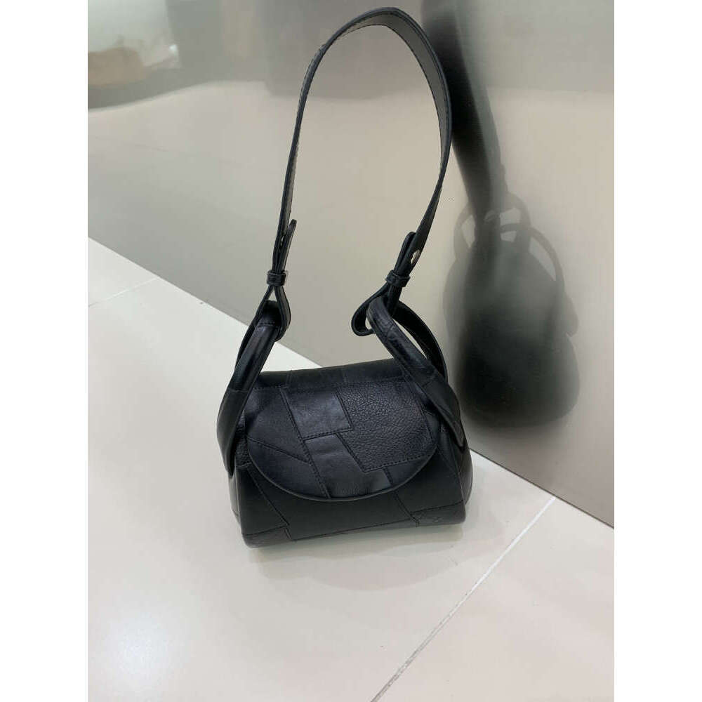 Niche Design Box Phone Black Underarm Single Shoulder Crossbody Bag New Model