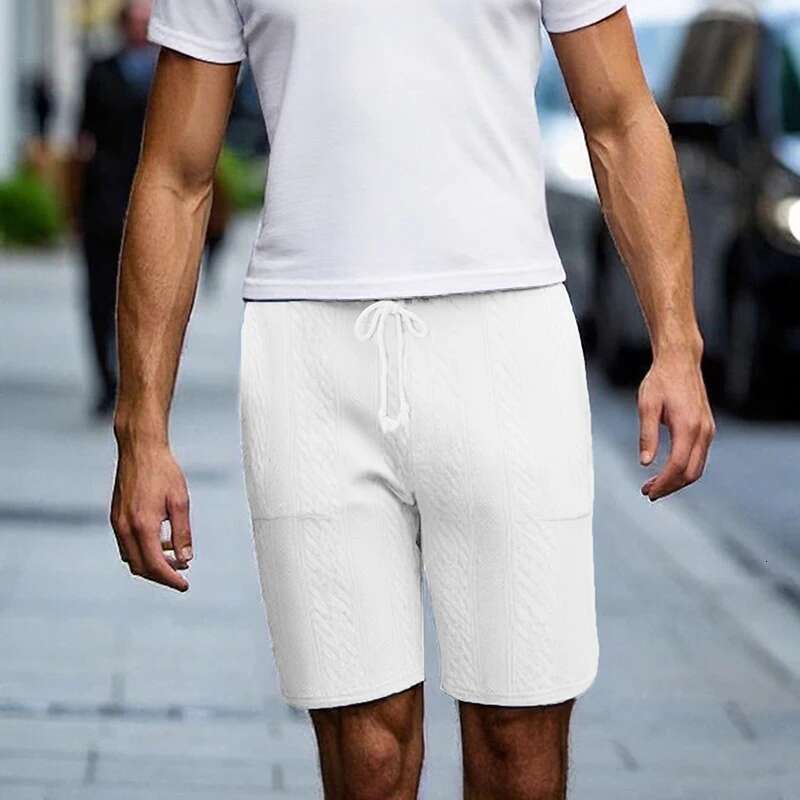 Mens Lightweight Cargo Shorts with Multiple Pockets and Adjustable Drawstring Waistband for Outdoor Activities