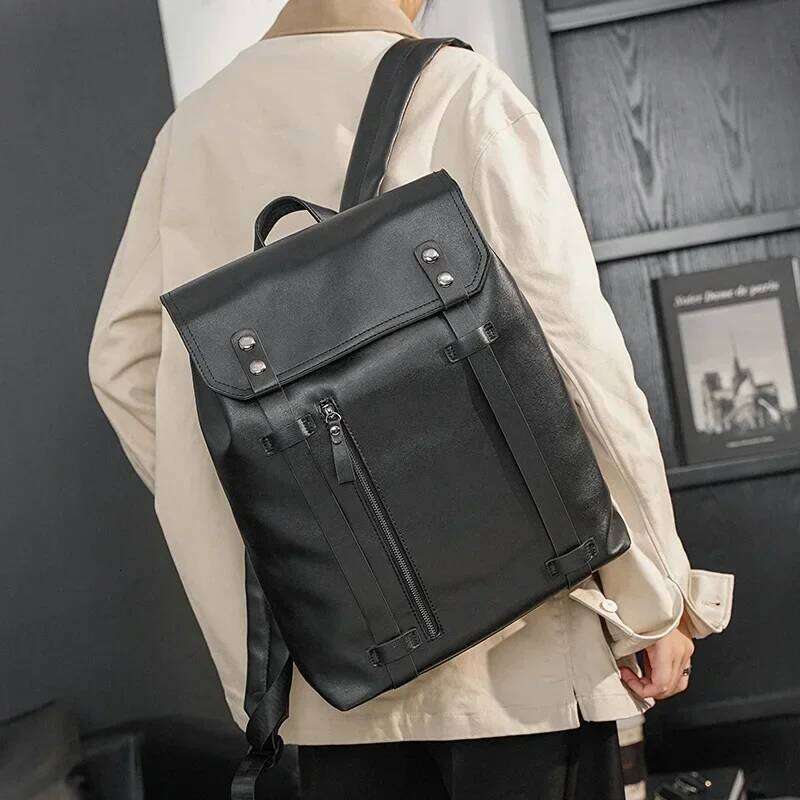 Fashion Men Casual Lightweight Backpack Large-Capacity Men's Backpacks Hand Student School Bags Travel Laptop Bag