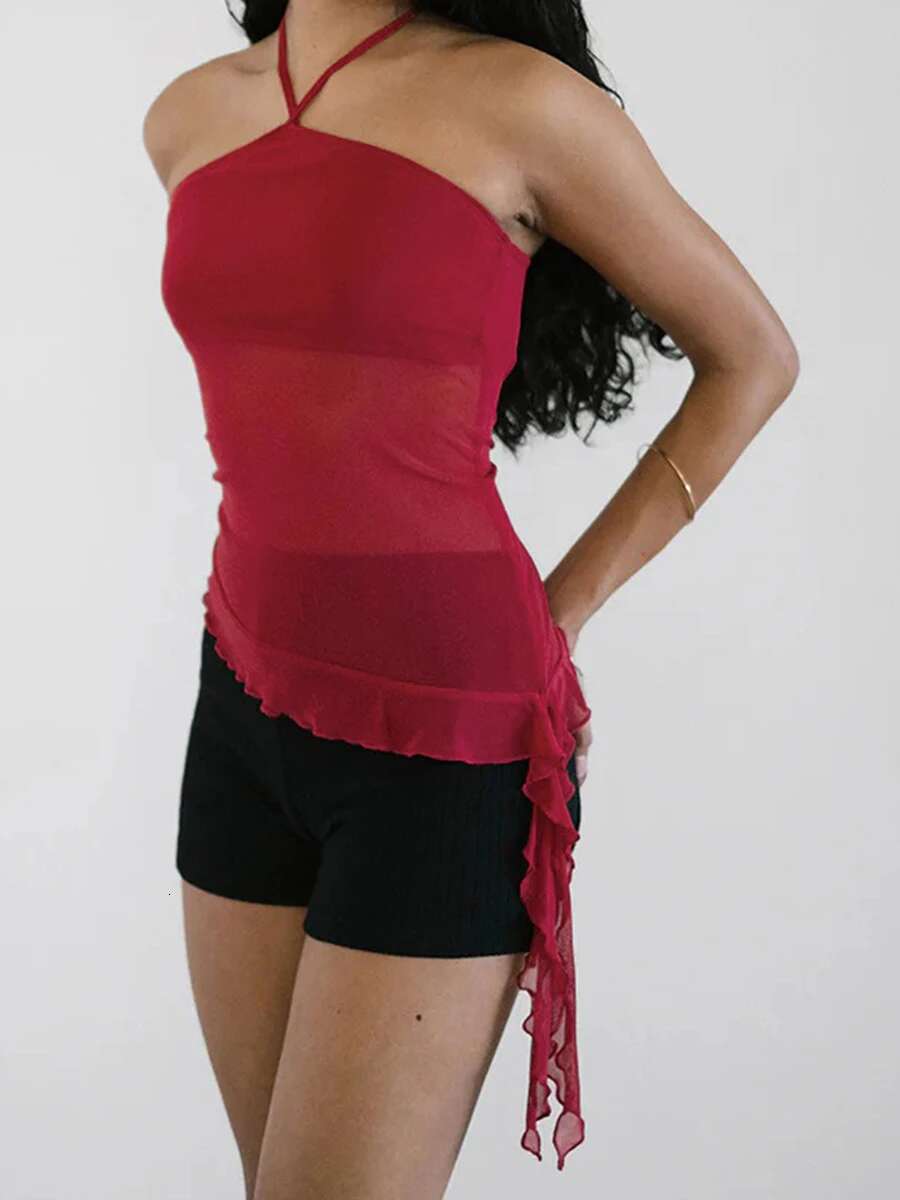 Womens Sexy V-neck Sleeveless Lace Trim Tank Tops Summer Casual Loose Fit Camisole Blouse Shirt with Adjustable Straps