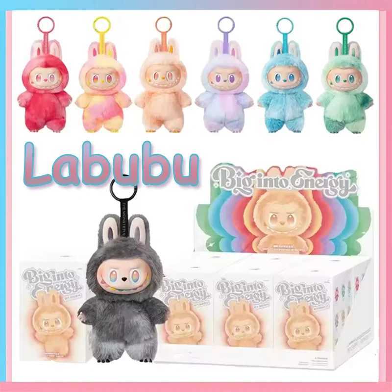 For Labubu Heartbeat Macaron Enamel The Monsters Face Blind Box PVC Figurine Tabletop Ornament Kawaii Doll Birthday Gift Z250607