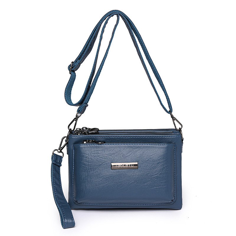 Free Shipping 2025 New Designer Bag Genuine Leather Luxury Women's Wallet Fashionable Multi Compartment Handbag High-end Trendy Shoulder Bag