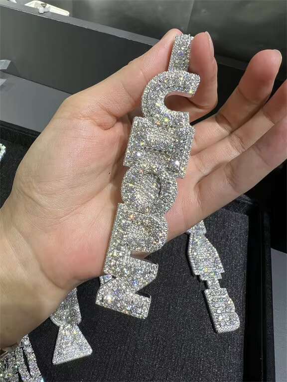 High Quality Luxury VVS Moissanite 925 Silver Plated Manufacturer Direct Sales Freezing Point Luxury Necklace