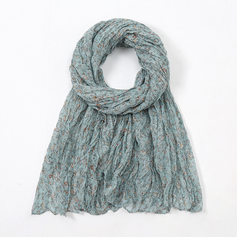 K957 New autumn and winter style literary style small fresh floral print fashionable versatile warm ladies scarf shawl