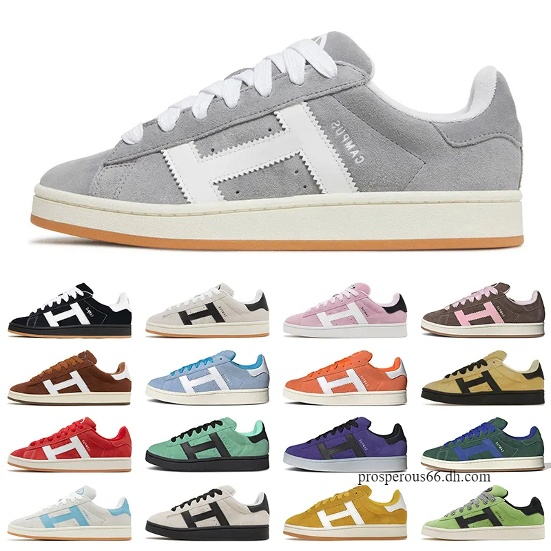 Campus designer 00s suede gray chewing gum men's shoes women's shoes sports shoes Dust Cargo transparent pink Wonder white black dark green classic board shoes