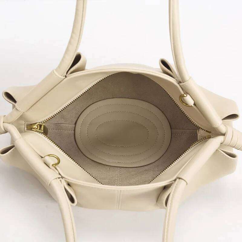 Meet You Fashion Pleats Design Cloud Trendy Women s Soft Leather Handbag New High Quality Commuter Crossbody Bag bag