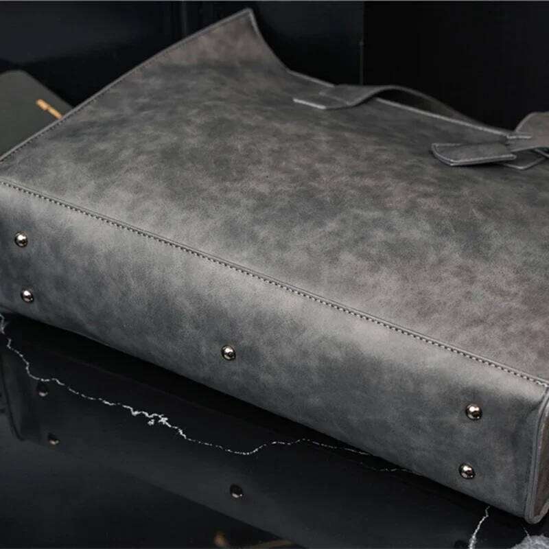 Fashion Retro Men's Messenger Tote Large Capacity Crossbody Men Handbag Multifunctional Pu Leather Shoulder Bag Bolsas