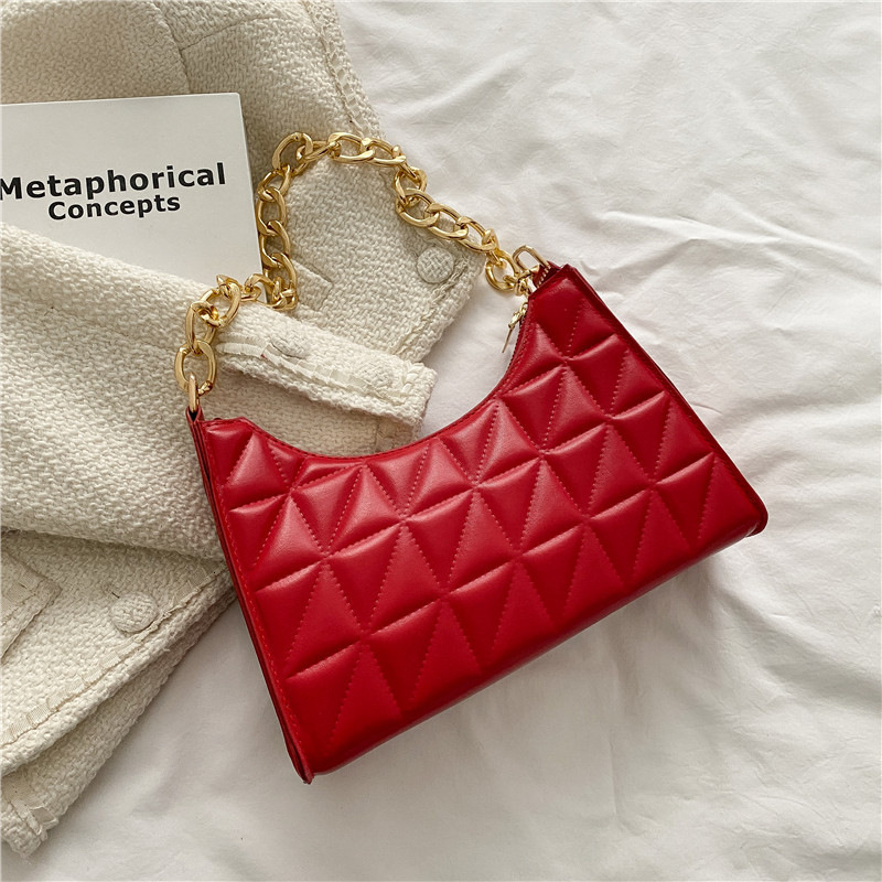 Free Shipping 2025 New Designer Bag Fashionable Luxury Wallet Korean Style Quilted Color Blocked Shoulder Bag High-quality Trendy Handbag