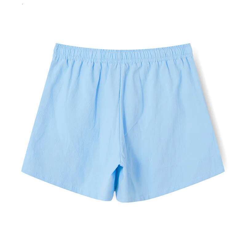 Mens Solid Color Elastic Waist Drawstring Beach Shorts with Pockets Casual Loose Fit Joggers for Streetwear and Summer Fun