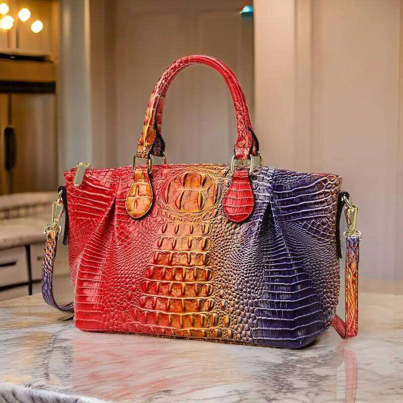 OLOEY Trendy Paris Fashion Tote Bag - Elegant Minimalist Crossbody Purse With Letter Commuter Design