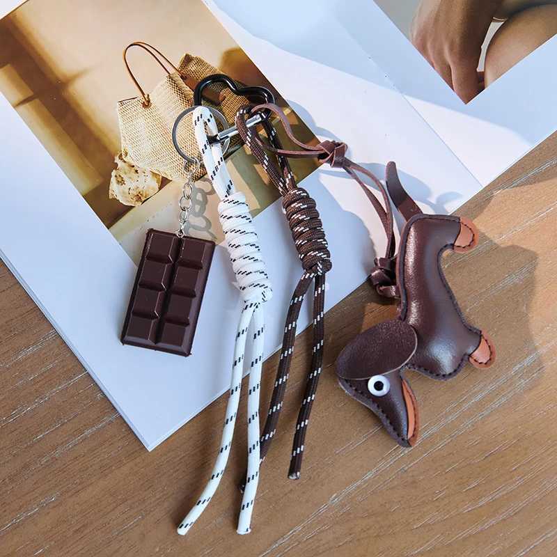 New Woven Rope Keychain Bag Decoration Hanging Keychain Tassel Phone Case Bag Charms Y2k Bag Pendant XJ250607