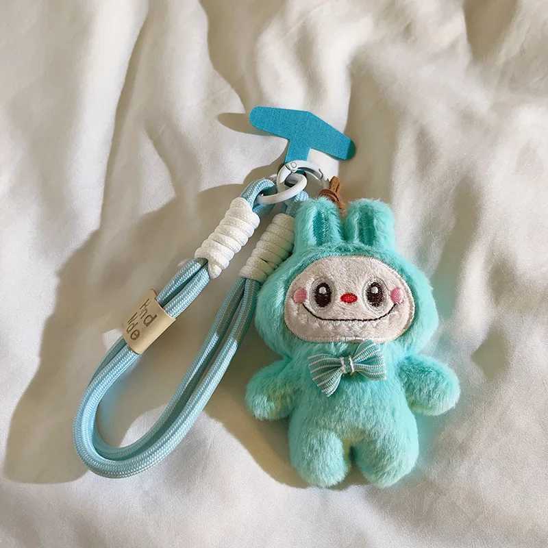 Labubu Keychain Cartoon Monsters Key Chain Backpack Pendant Fashion Cute Handbag Hanging Ornament Lovely Jewelry Gift for Kids XJ250607