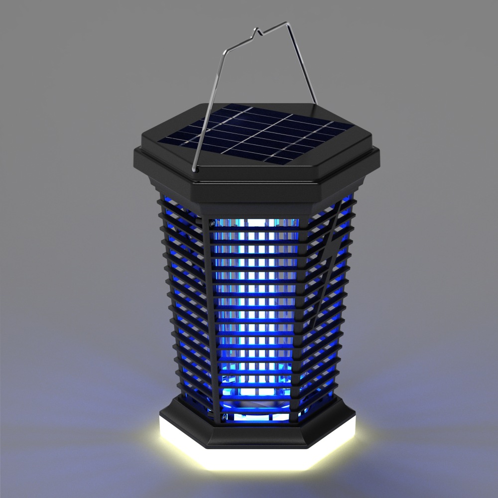 Solar mosquito killer lamp USB charging mosquito killer mosquito trap lamp battery camping lamp mosquito killer + lighting
