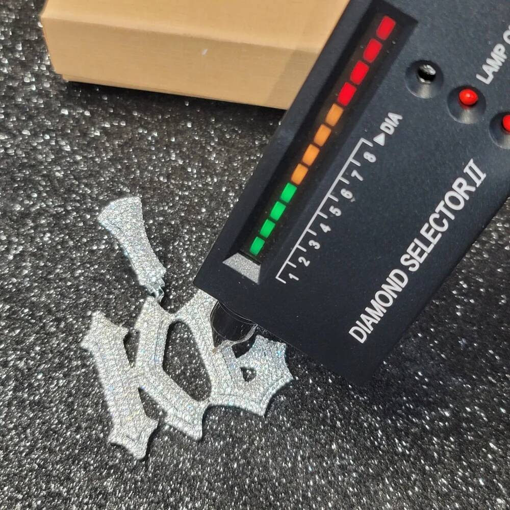 Custom VVS D Color Lab-Grown Dias Name Pendant Personalized Number Letter Necklace With Sier Moissanite Tennis Chain