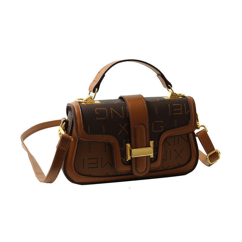Fashion Printed Handbag Light Luxury Texture Letter Shoulder Casual Versatile Crossbody New Women's Commuter Bag