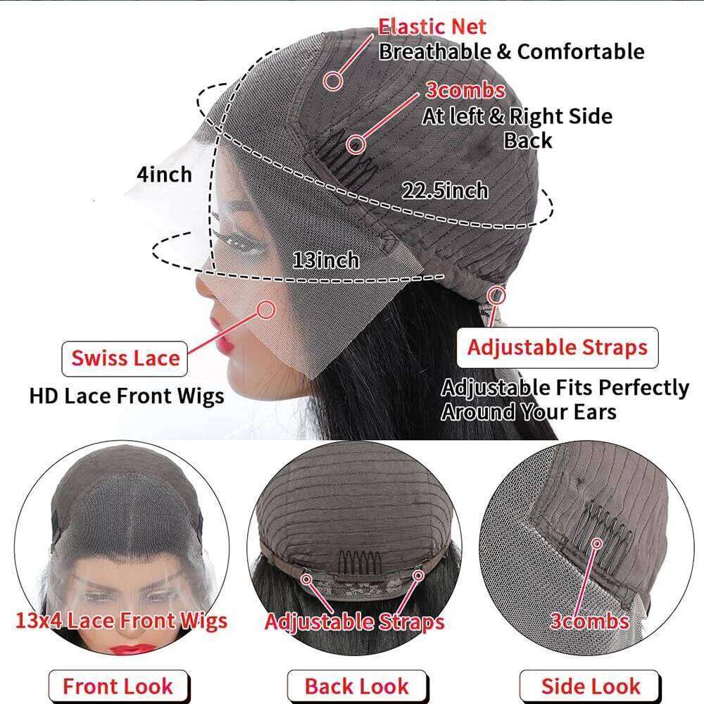 NAMM 250 Density Wigs 40 Inches Deep Wave 13x4 HD Lace Front on Clearance Sale Curly Human Hair Glueless Wig