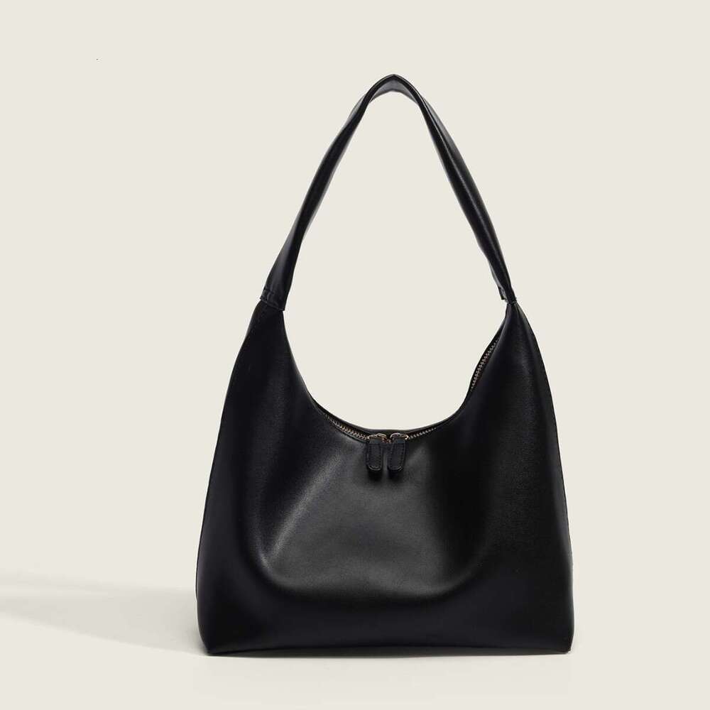 Milk Tea Color Bag for Women, Commuter Large Capacity Shoulder Underarm Summer Korean Retro Soft Leather Tote Bag, 2025 Elegant Versatile New Trendy I