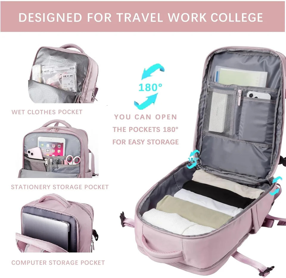 Travel laptop backpack ladies casual work bag travel hiking business ADH 250605