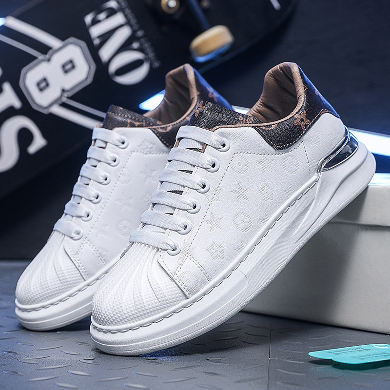 designer shoes Spring 2025 New white sneakers, men's trendy shoes, Korean version fashionable casual sports shoes, men's sneakers, men'