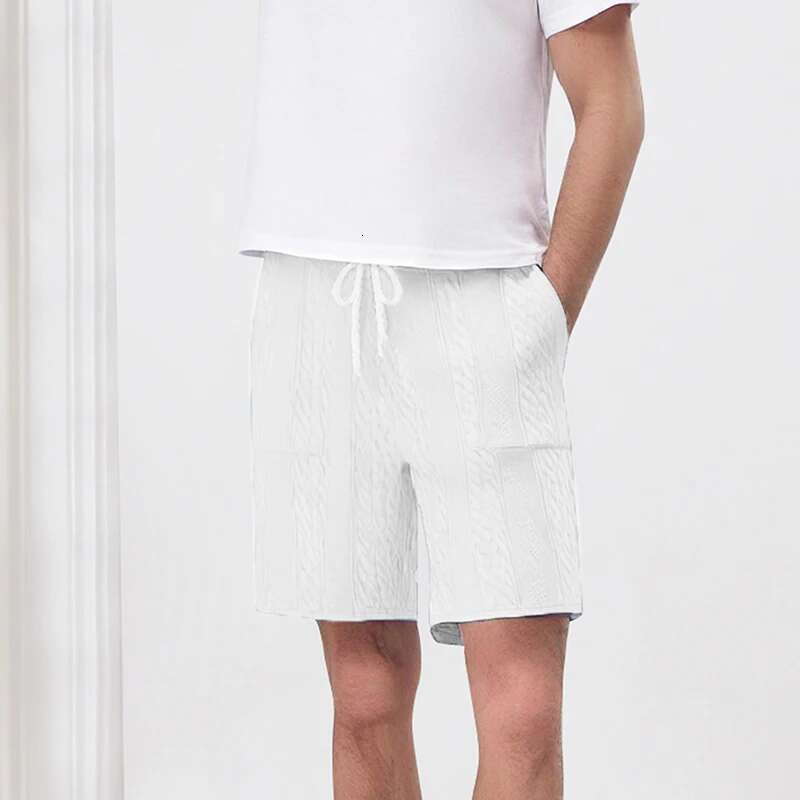 Mens Lightweight Cargo Shorts with Multiple Pockets and Adjustable Drawstring Waistband for Outdoor Activities