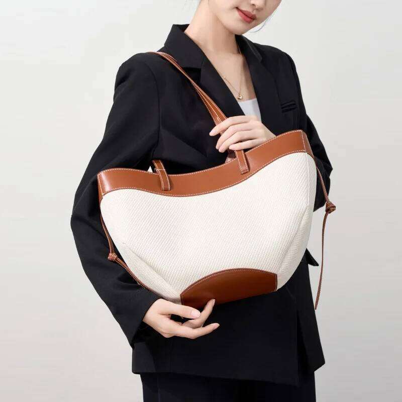 Large Capacity Patchwork Tote Bags for Women Designer Handbags Purses Leisure Fashion Underarm Shoulder Bag