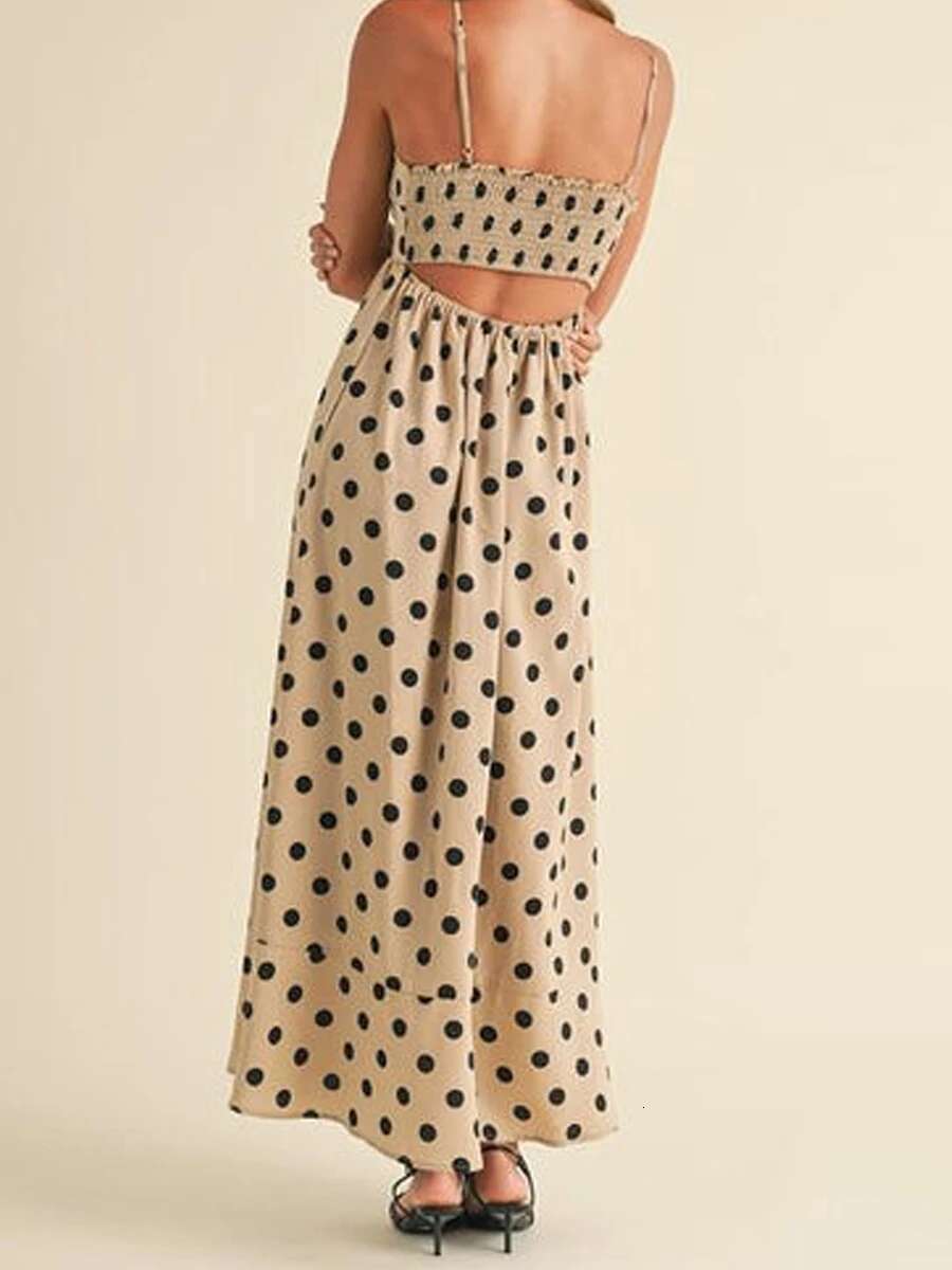 Elegant Floral Print Sleeveless Maxi Dress with V-neckline and Ruffle Hem for Wedding Guest Evening Party Prom Beach