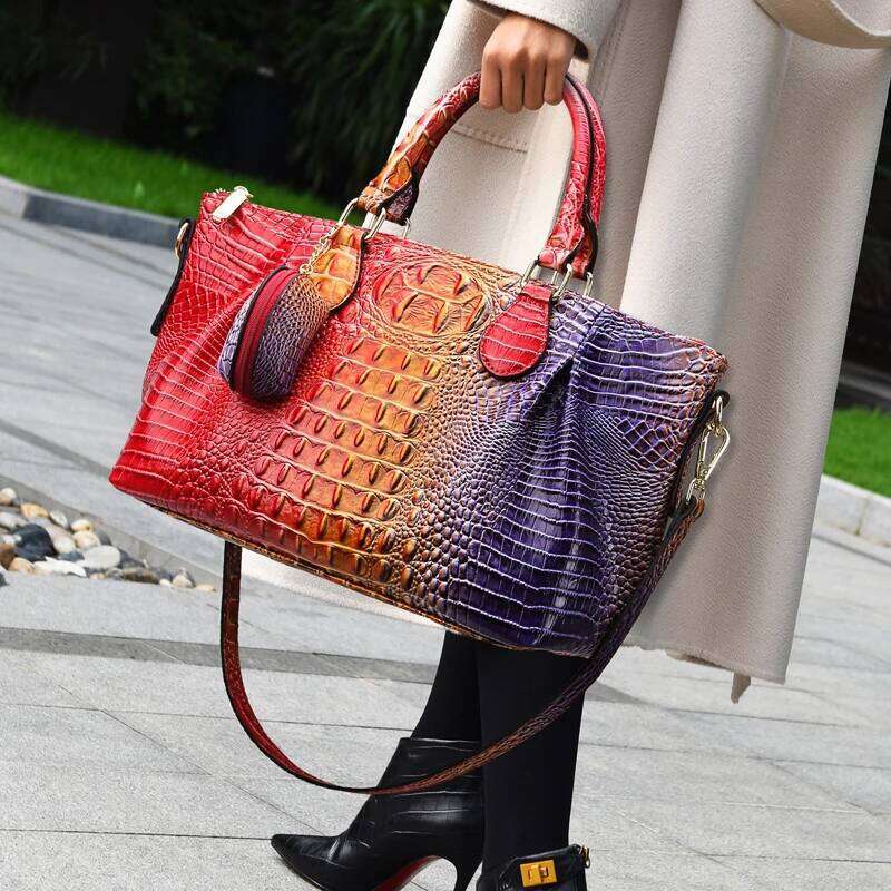 OLOEY Trendy Paris Fashion Tote Bag - Elegant Minimalist Crossbody Purse With Letter Commuter Design