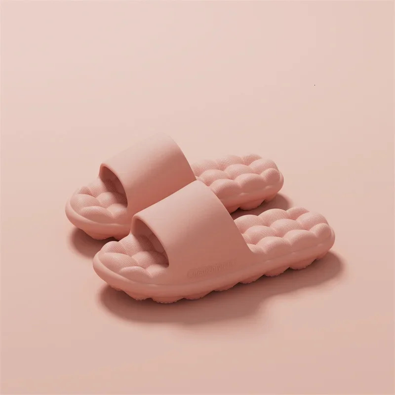 Men Anti-slip EVA Massage Summer Slippers Women Lightweight Bathroom Cozy Sandals Couple Unisex House Indoor Soft Home Shoes 250605