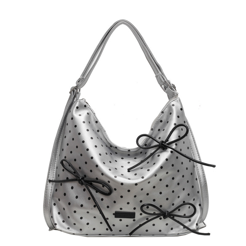 designer Korean Style Polka Dot Bowknot Backpack for Women 2025 New Fashion Trend Multi-use Convertible Shoulder Bag for Outings