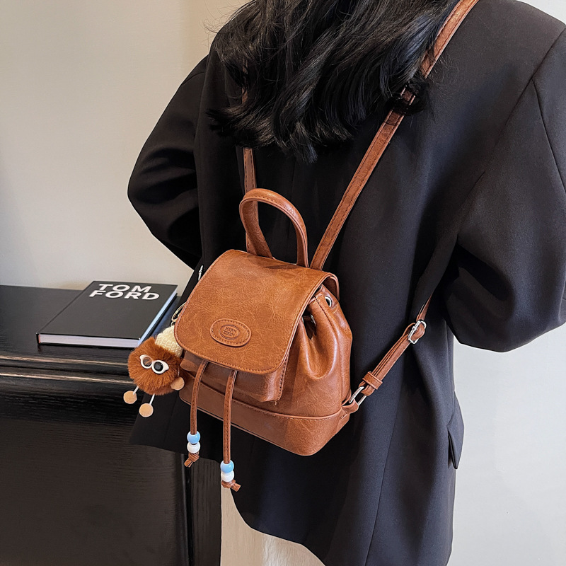 designer Vintage Versatile Denim Patchwork Backpack 2025 Autumn Winter New Trend Simple Casual Student Cute Shoulder Bag