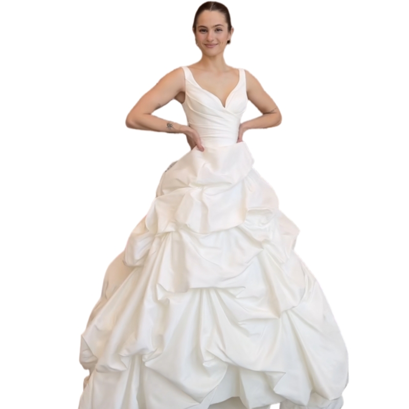 Vintage Victorian Ruched A-Line Wedding Dresses V-Neck Sleeveless Long Elegant Bridal Gown 2025 White Vestido De Novia