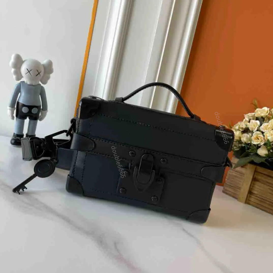 Designer man Trunk Shoulder Bag Quality Leather Ladies Handbag Wallet Mens Tote Crossbody Bag Luxury retro commuter bag travel bag phone bag Messenger Bag