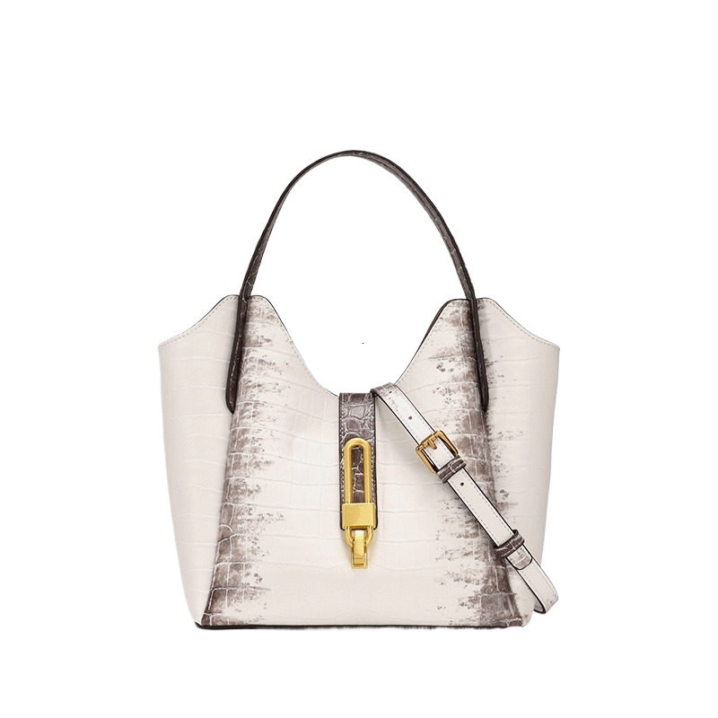 Free shipping High-Quality Niche Design Designer bags Crocodile Pattern Bag 2025 New Women's Fashion Versatile Shoulder Luxury Underarm Bucket Ba