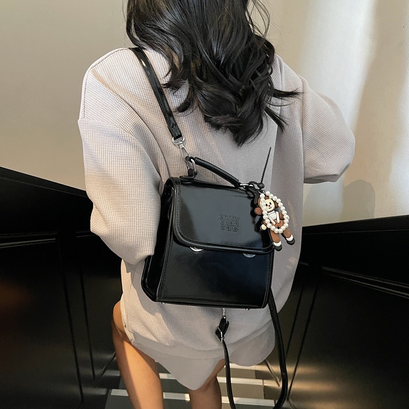 designer Vintage Bag for Women Spring Summer Handbag 2025 New High-end Simple Small Square Bag Multifunctional Casual Backpack