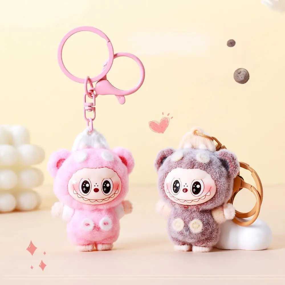 Cute Plush Fabric Bear Keychain Small Pendant Creative Little Gift Schoolbag Pendant Claw Machine Z250607
