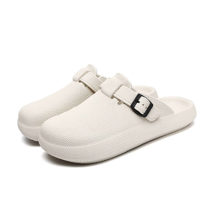 2025 New EVA Cushioning Slippers Women Trendy Closed-Toe Outdoor Non-Slip Beach Sandals for Men