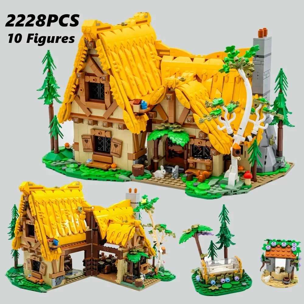 2228pcs Snow White Sleeping Princess Prince Seven Dwarfs House Cottage Evil Queen Building Blocks Bricks Toys Kids Gifts Z250607