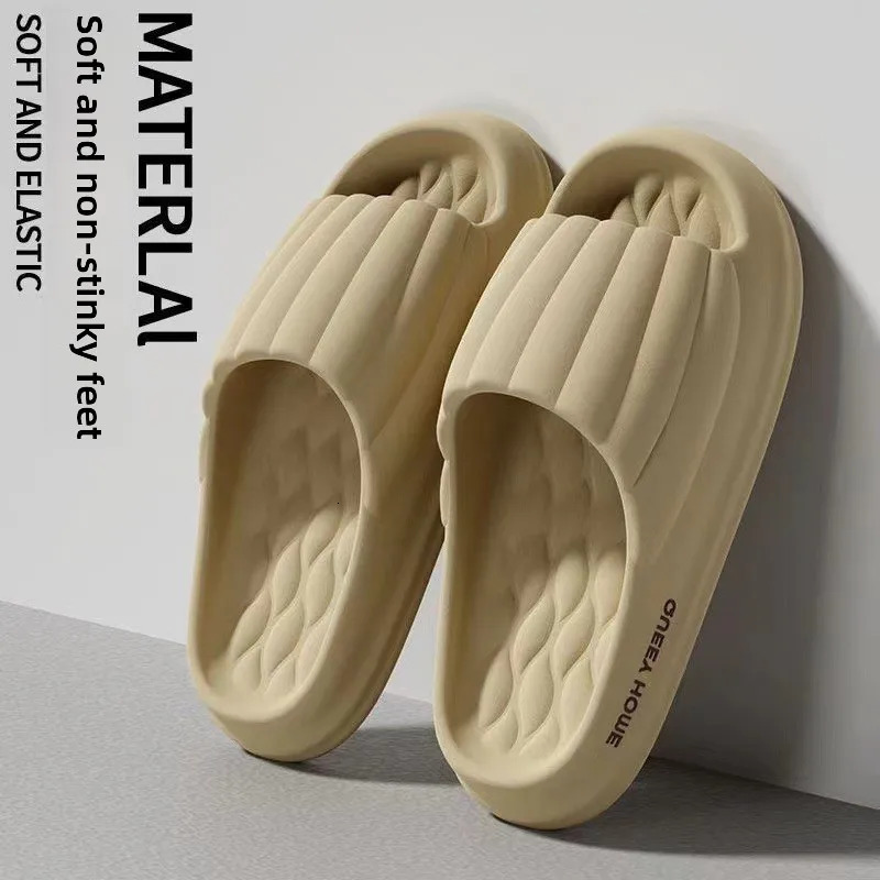 Womens Super Soft Eva Thick Platform Slides Minimalist And Comfortable Indoor Bathroom Non-Slip Slippers Womens Slippers 250605