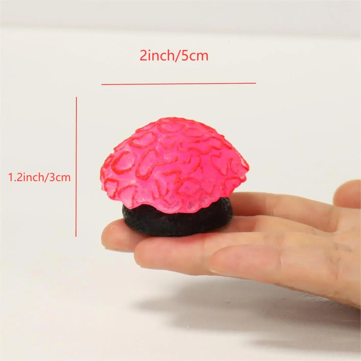 1 Piece istic Fluorescent Brain Coral Decoration - Vibrant Glowing Artificial Coral Decoration for Aquarium Fish Tank - 250604