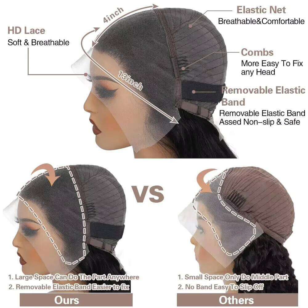 NAMM 1B/27 Body Wave Human 30 Inch 13x4 HD Lace Frontal Wig Ombre Blonde Highlight Brazilian Hair Front Wigs For Black Women