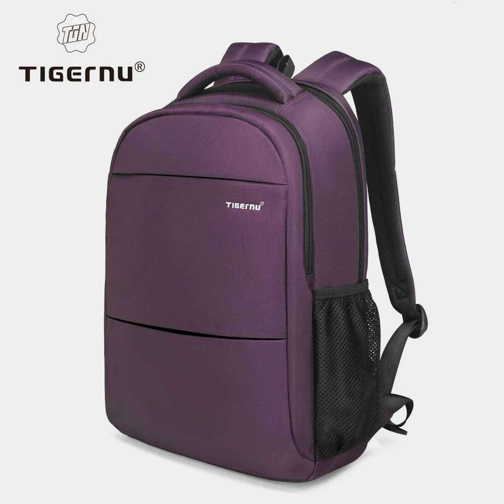 Tigernu Fashion Women Purple Anti Theft 15.6Inch Laptop Female Waterproof Travel School Backpack Bags