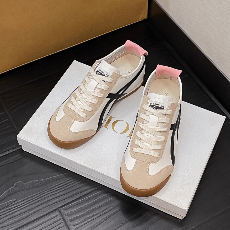 2025 free shipping fashion luxury designer women's spring German training shoes pink sports shoes ballet casual Forrest Gump shoes